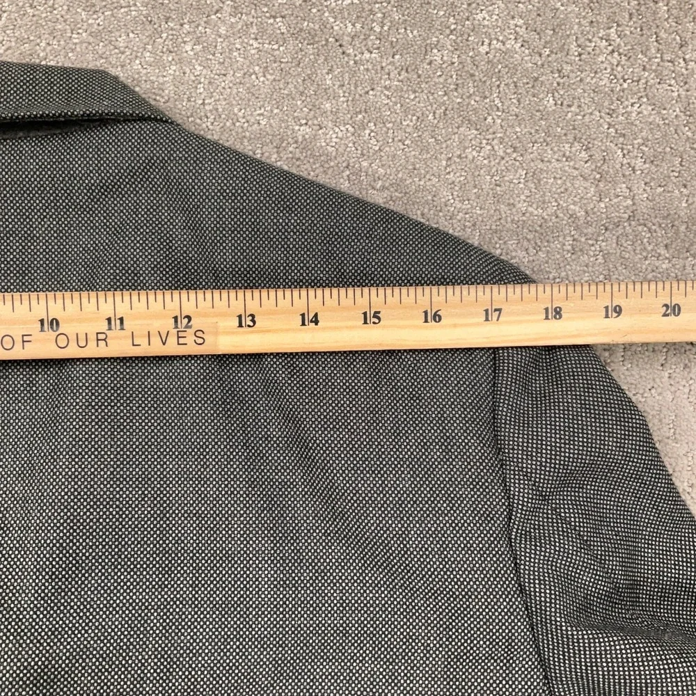 Kuppenheimer Blazer Men‎ 40 Gray White Birdseye Double Breasted Jacket Classic